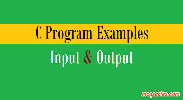 C Program Examples